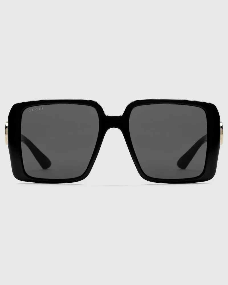 Gucci Sonnenbrille Mit Eckigem Rahmen Schwarz