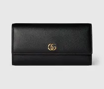 Zweifarbige GG Marmont Continental Brieftasche