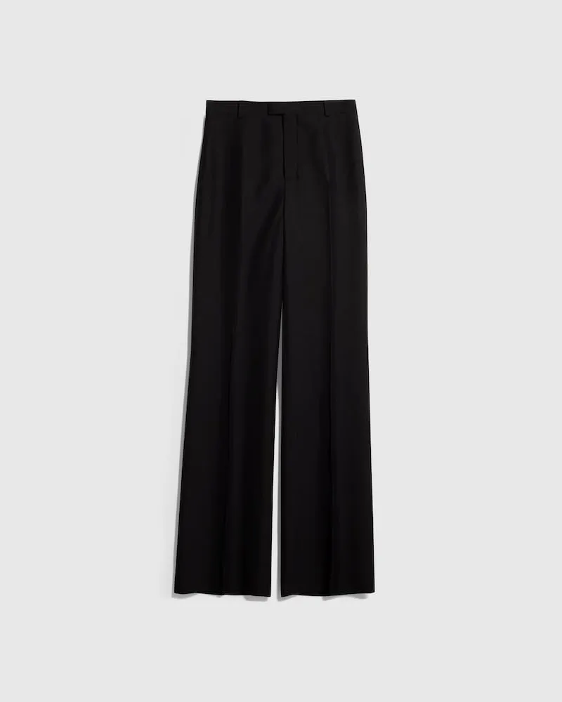 Gucci Hose aus Leinenmischung, Größe Schwarz