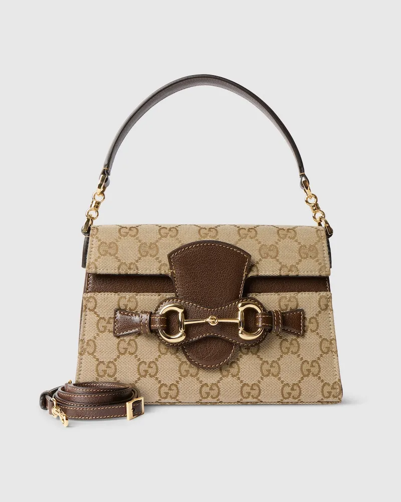 Gucci Horsebit Duomo Kleine Henkeltasche Beige