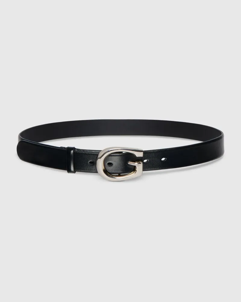 Gucci Gürtel mit Abgerundeter G-Schnalle Schwarz