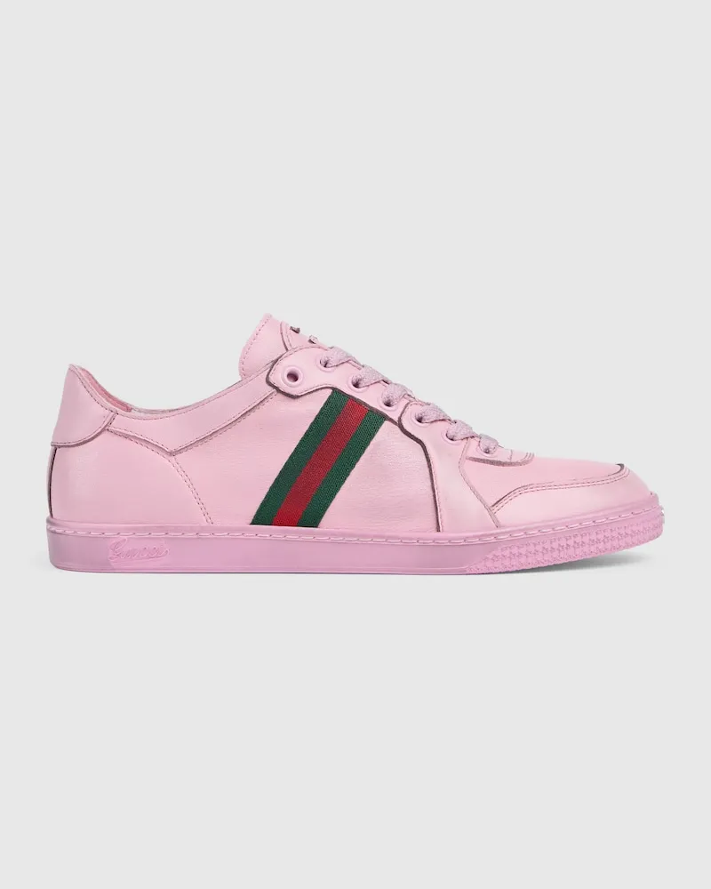 Gucci Stretch Low-Top-Damensneaker, Größe Pink