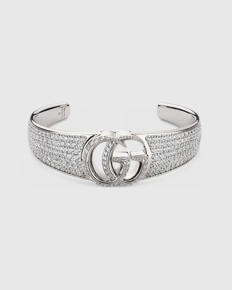 Gucci GG Marmont Armspange mit Kristallen, Größe Undefined