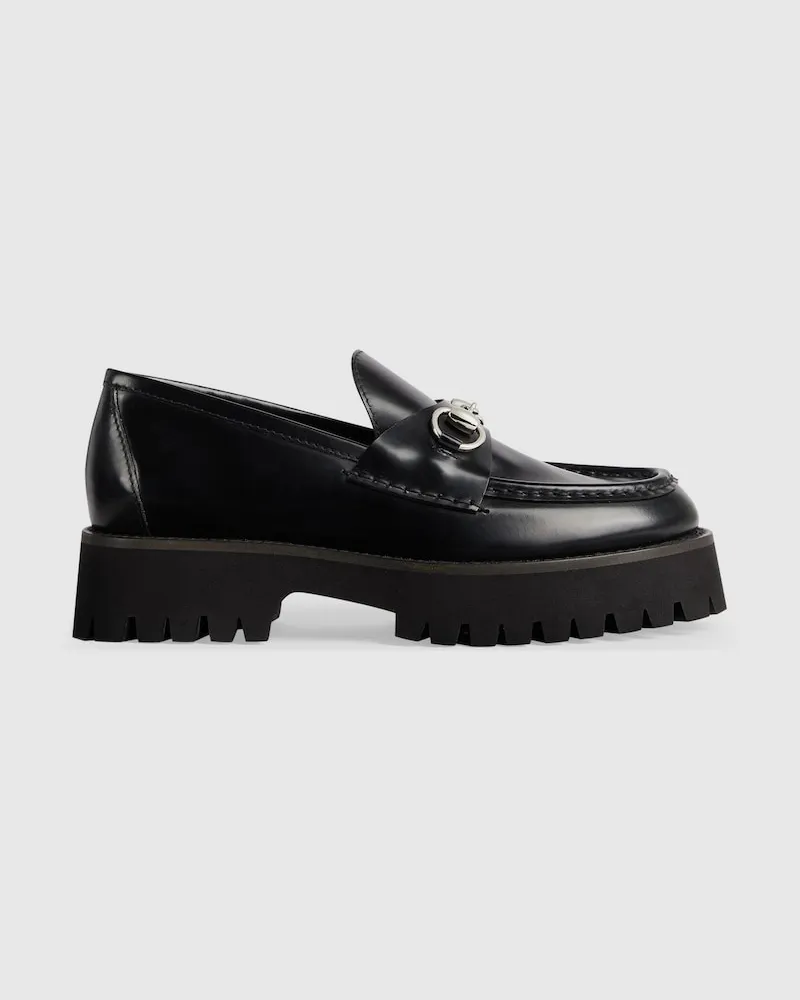 Gucci Damenloafer Mit Horsebit, Größe Schwarz