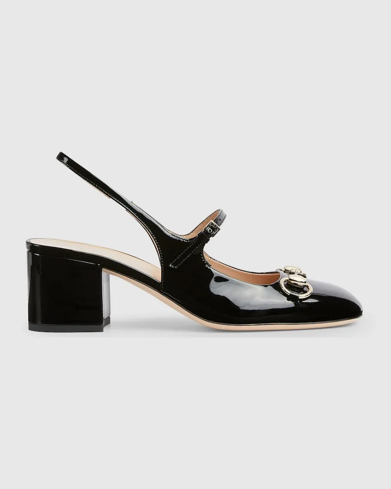Gucci Damenpumps Mit Horsebit, Größe Schwarz