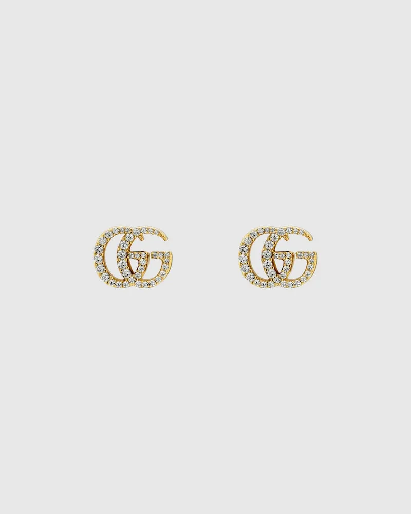 Gucci GG Marmont Ohrringe Mit Kristallen Undefined