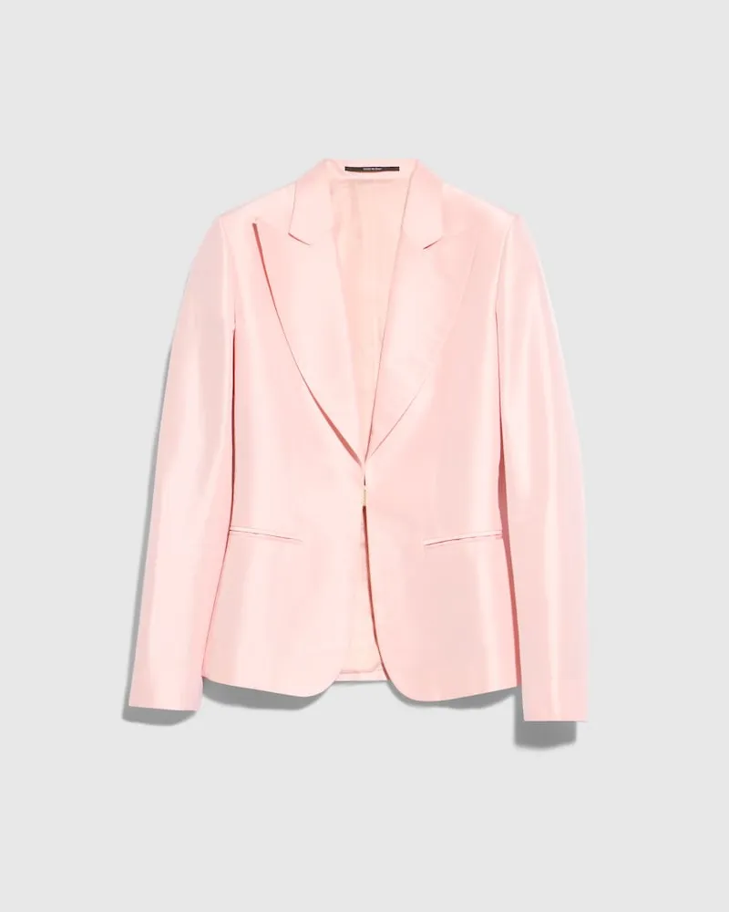 Gucci Jacke aus Feinem Seidenfaille, Größe Pink