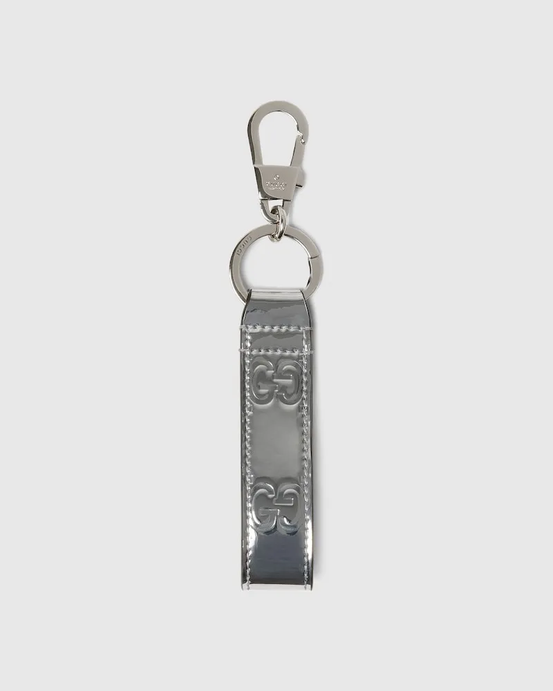 Gucci Schlüsselanhänger Mit GG Silver
