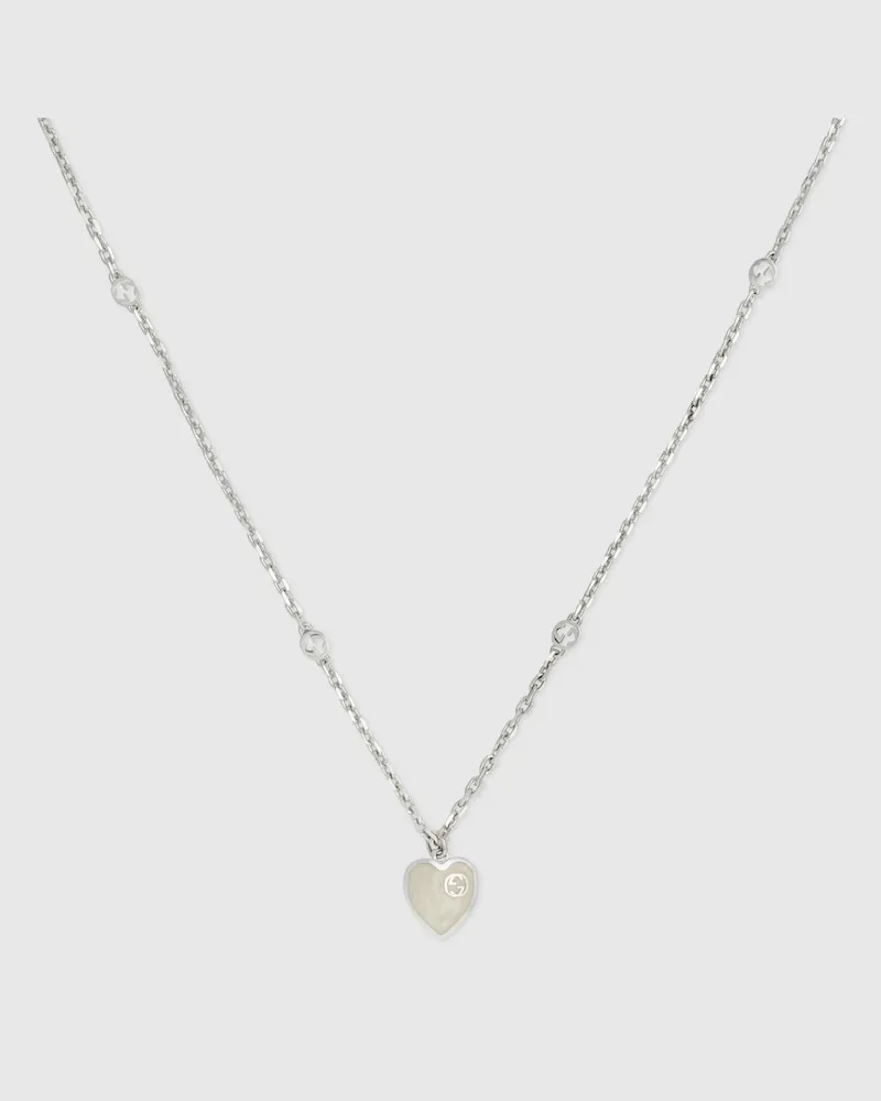 Gucci Heart Halskette Mit GG Undefined