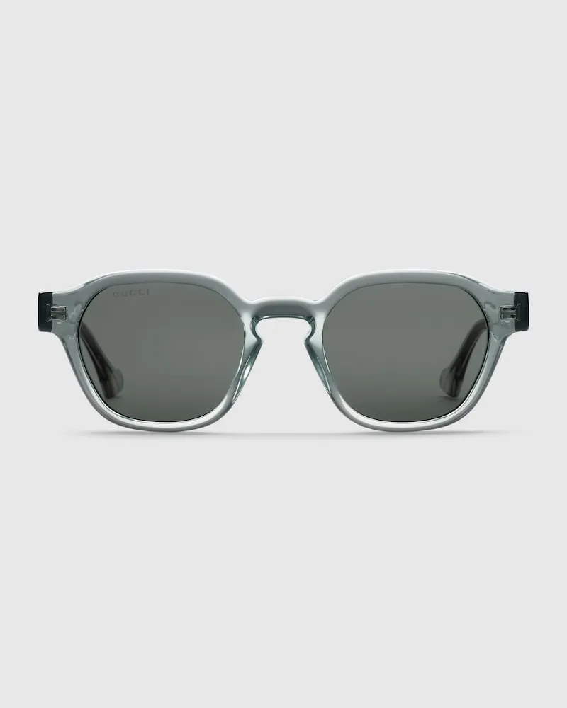 Gucci Sonnenbrille Mit Ovalem Rahmen Grau