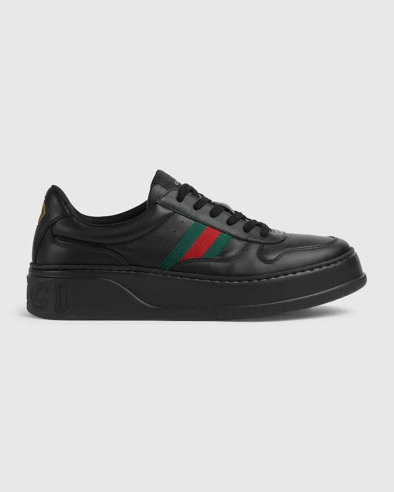 Gucci Klobiger Herrensneaker, Größe Schwarz