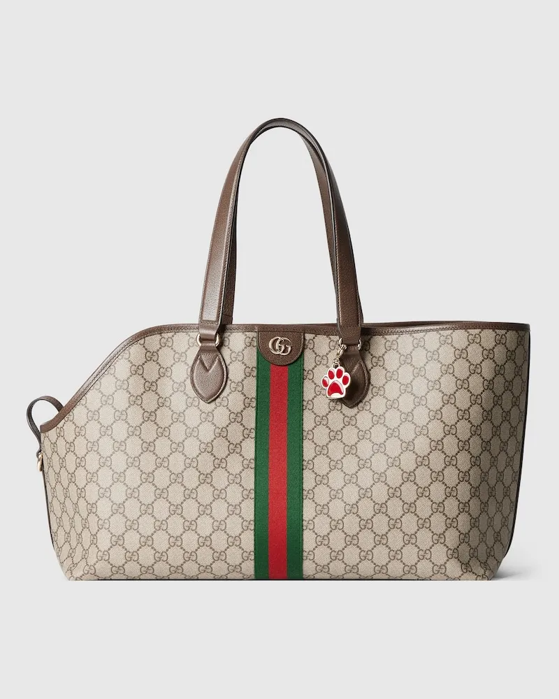 Gucci Mittelgroßer GG Monogram Shopper Für Haustiere Beige