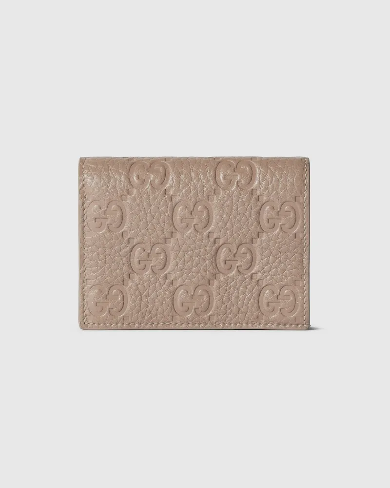 Gucci Kleine GG Emblem Brieftasche Nude