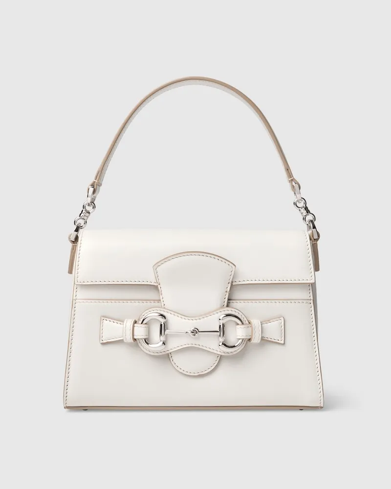 Gucci Horsebit Duomo Kleine Henkeltasche Weiß