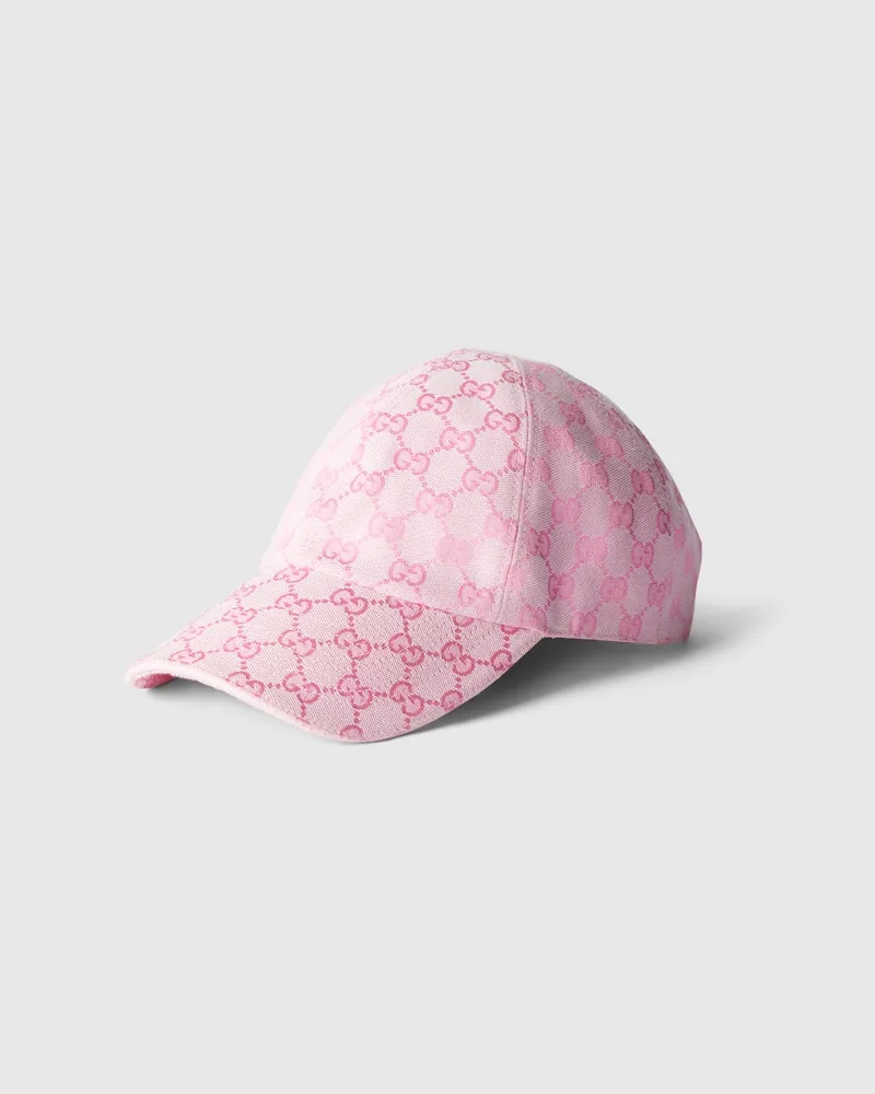 Gucci Baseballkappe aus GG Baumwoll-Canvas, Größe Pink