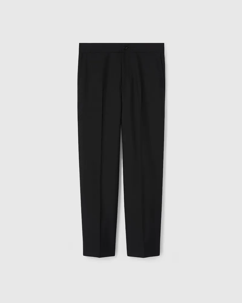 Gucci Hose aus Twill aus Wollmischung Mit Logo, Größe Schwarz