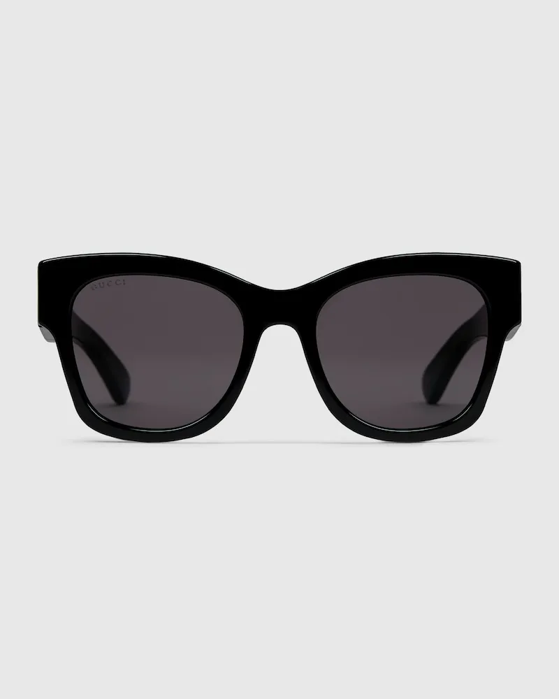Gucci Sonnenbrille In Schmetterlingsform Schwarz