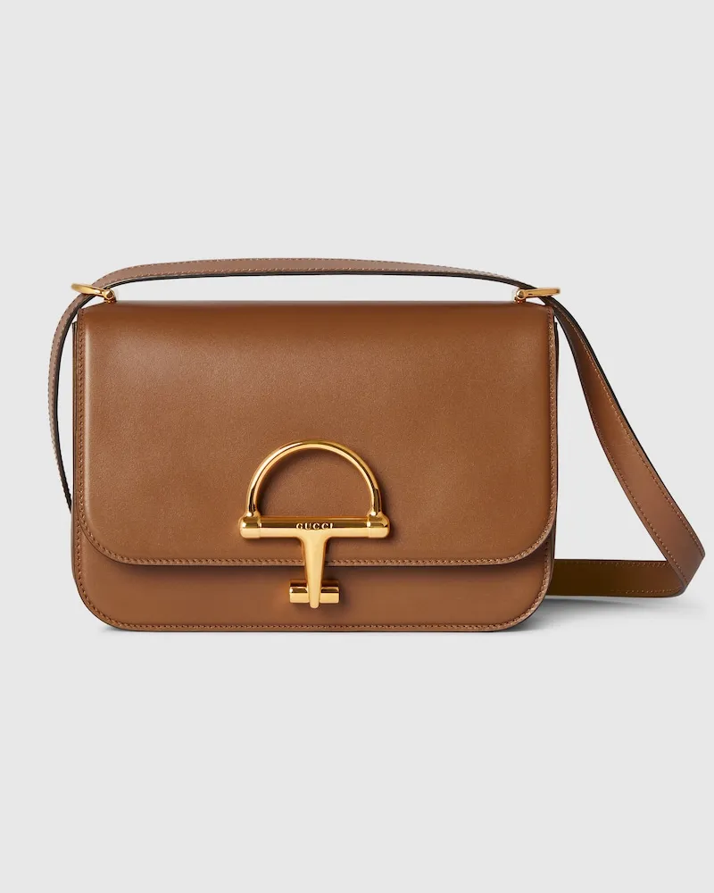 Gucci Kleine Siena Schultertasche Braun