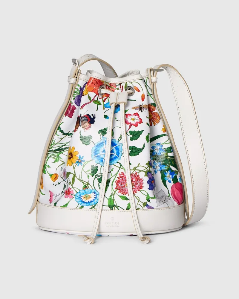 Gucci Kleine Venice Bucket Bag Weiß