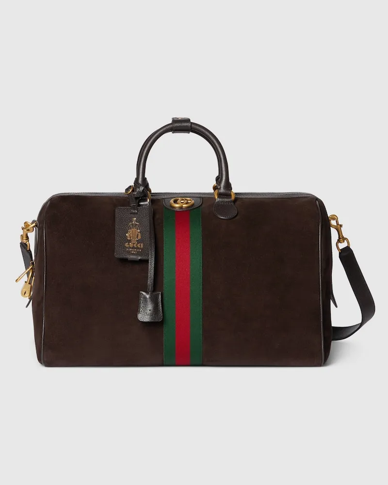Gucci Mittelgroße Savoy Reisetasche Braun