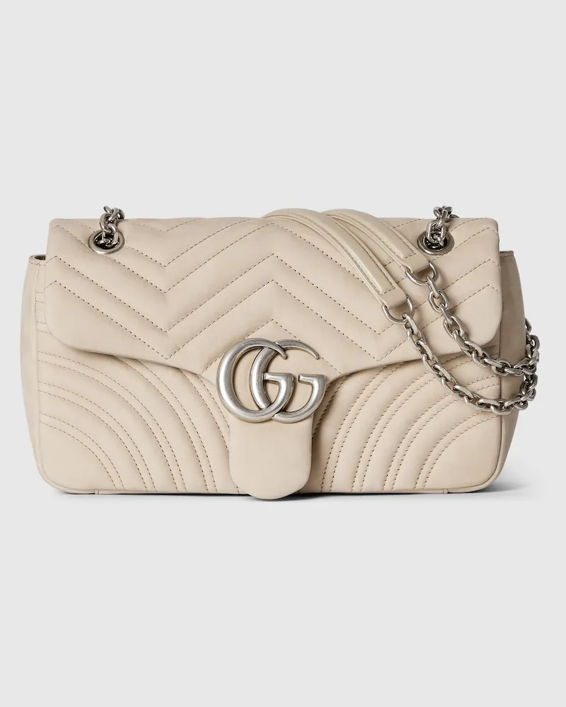 Gucci Mittelgroße GG Marmont Schultertasche Nude