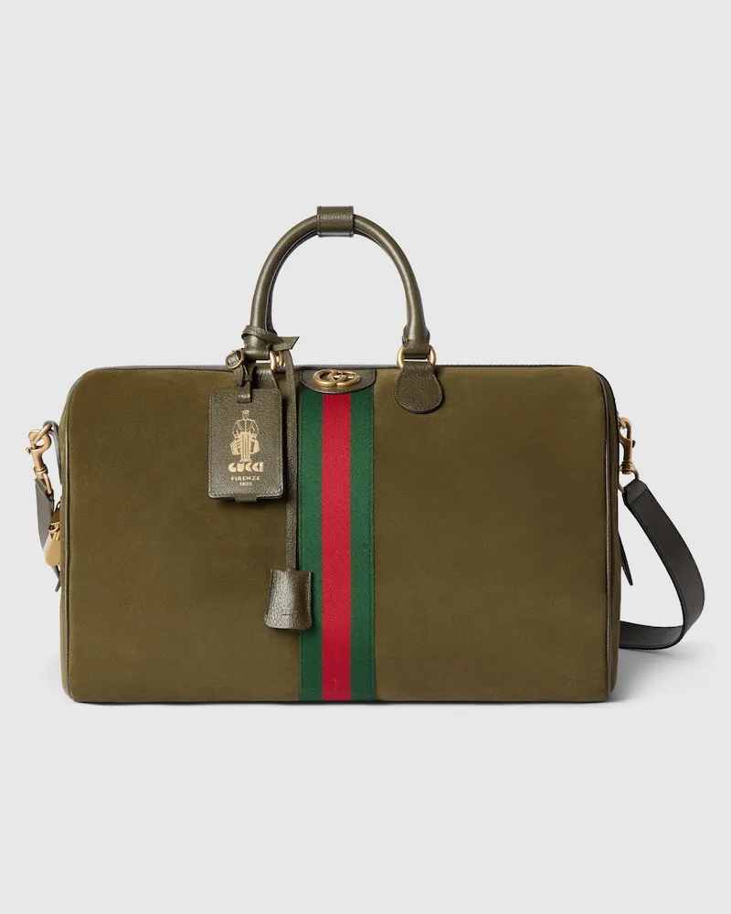 Gucci Mittelgroße Savoy Reisetasche Grün