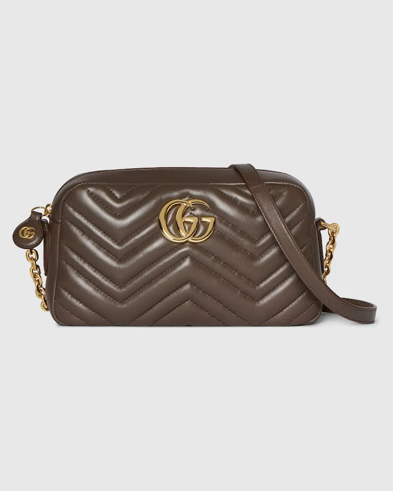 Gucci Sac Pour Appareil Photo GG Marmont Petit Format Marron