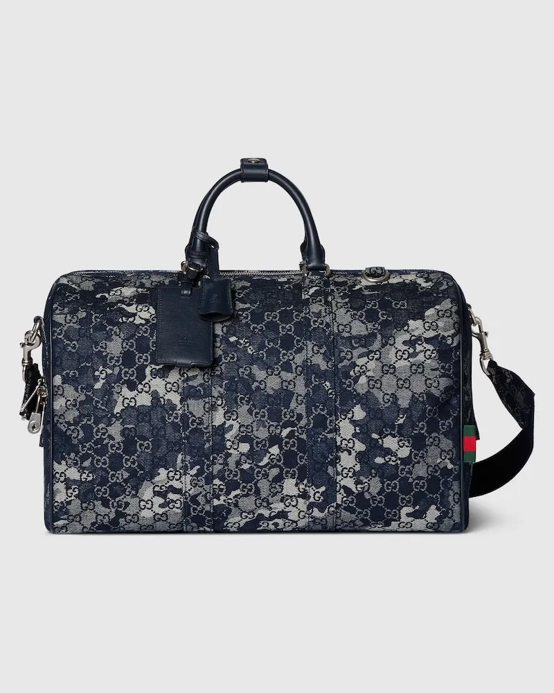 Gucci Reisetasche aus GG Denim Grau