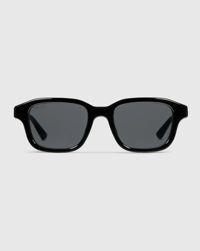 Gucci Sonnenbrille mit Rechteckigem Rahmen Schwarz