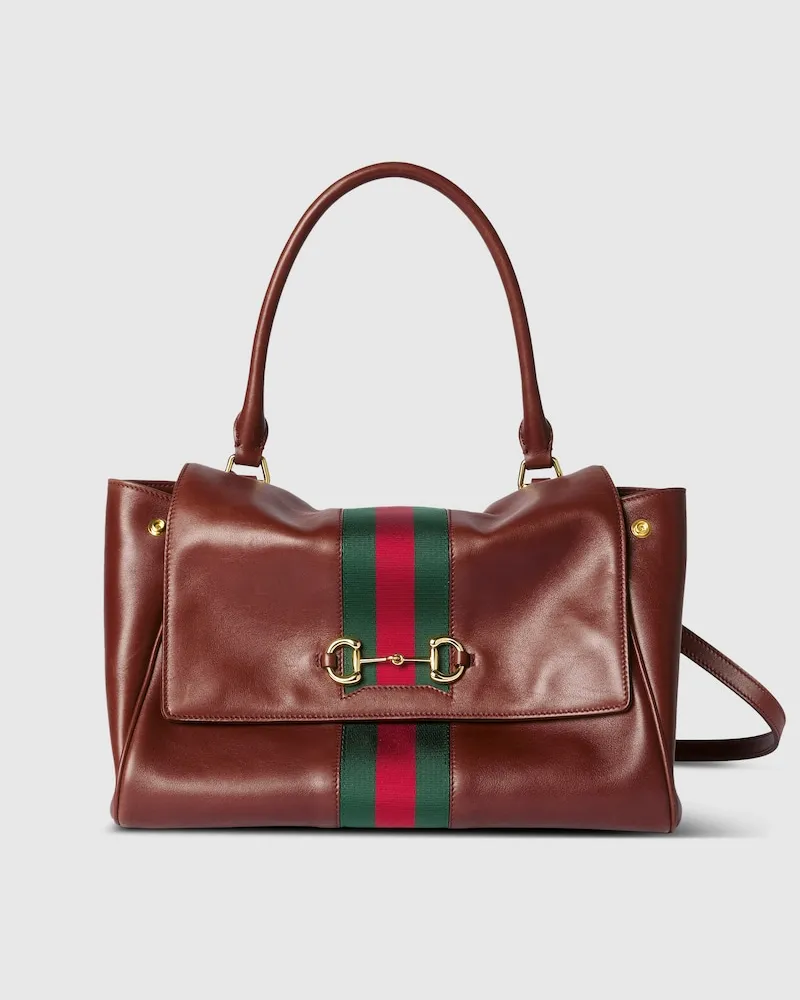 Gucci Mittelgroße Paparazzo Henkeltasche Braun