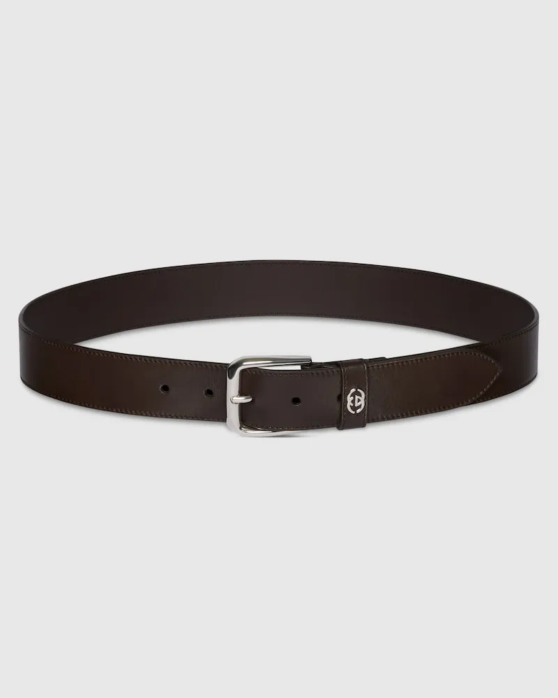 Gucci Gürtel Mit GG Detail, Größe 95 Braun