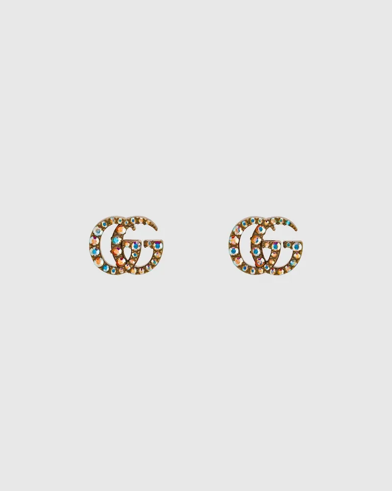 Gucci GG Marmont Ohrringe Mit Kristallen Undefined