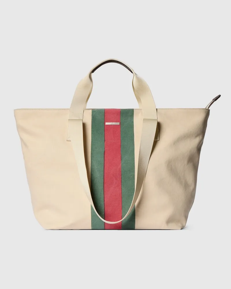 Gucci Mittelgroße 'Positano' Shopper Weiß