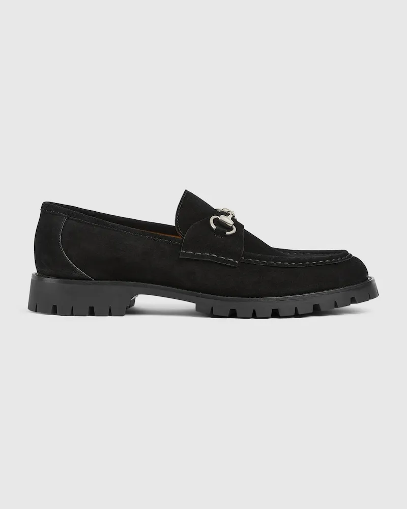 Gucci Herrenloafer Mit Horsebit, Größe Schwarz