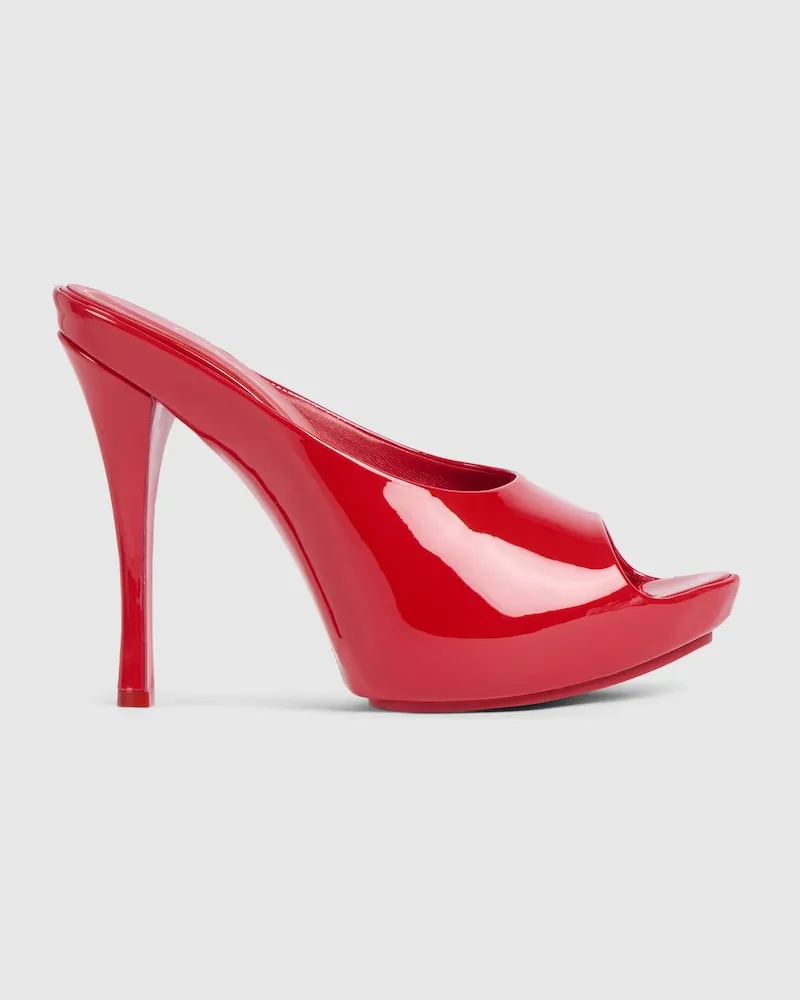Gucci Damenpantolette mit Stiletto-Plateausohle Rot
