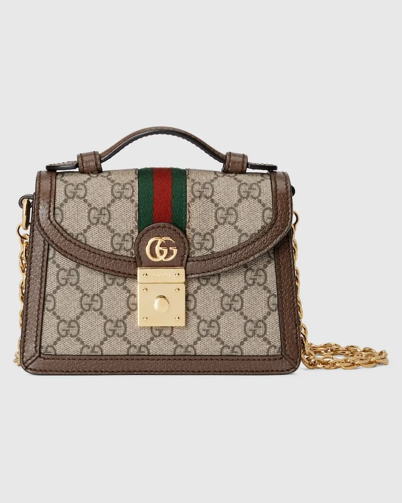 Gucci Ophidia Mini-Henkeltasche Beige