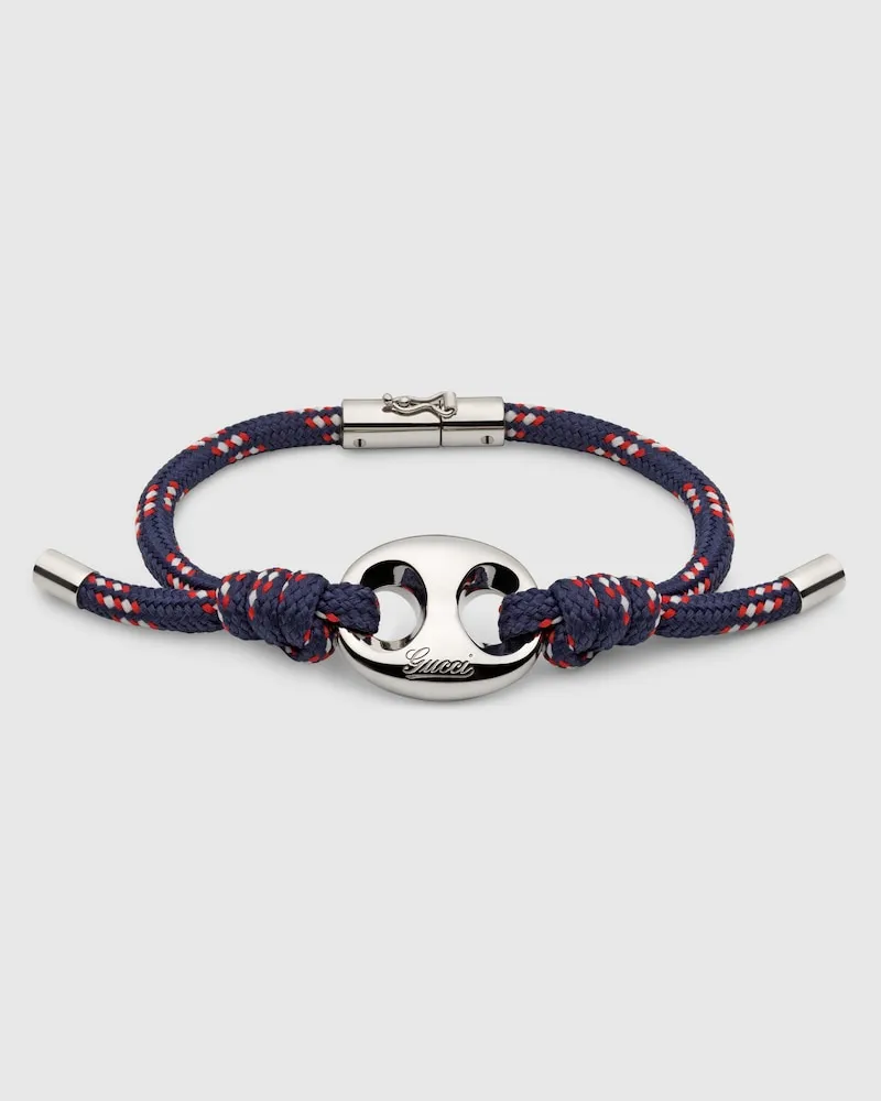 Gucci Marina Chain Armband aus Stoff, Größe Undefined