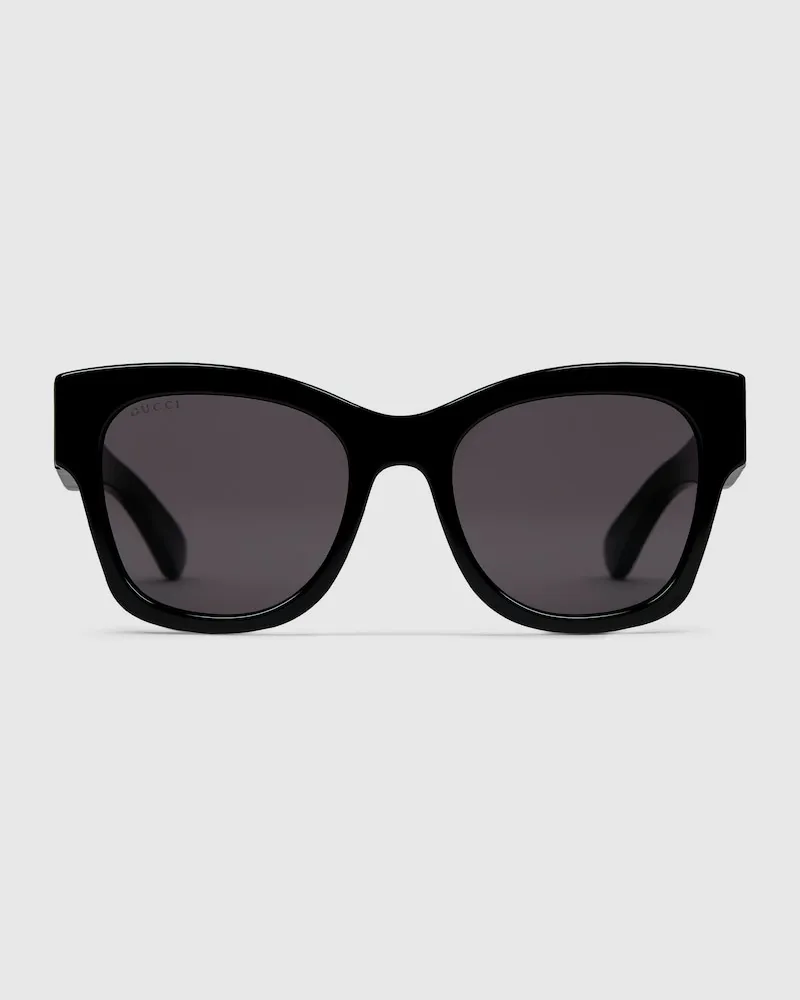 Gucci Sonnenbrille In Schmetterlingsform Schwarz