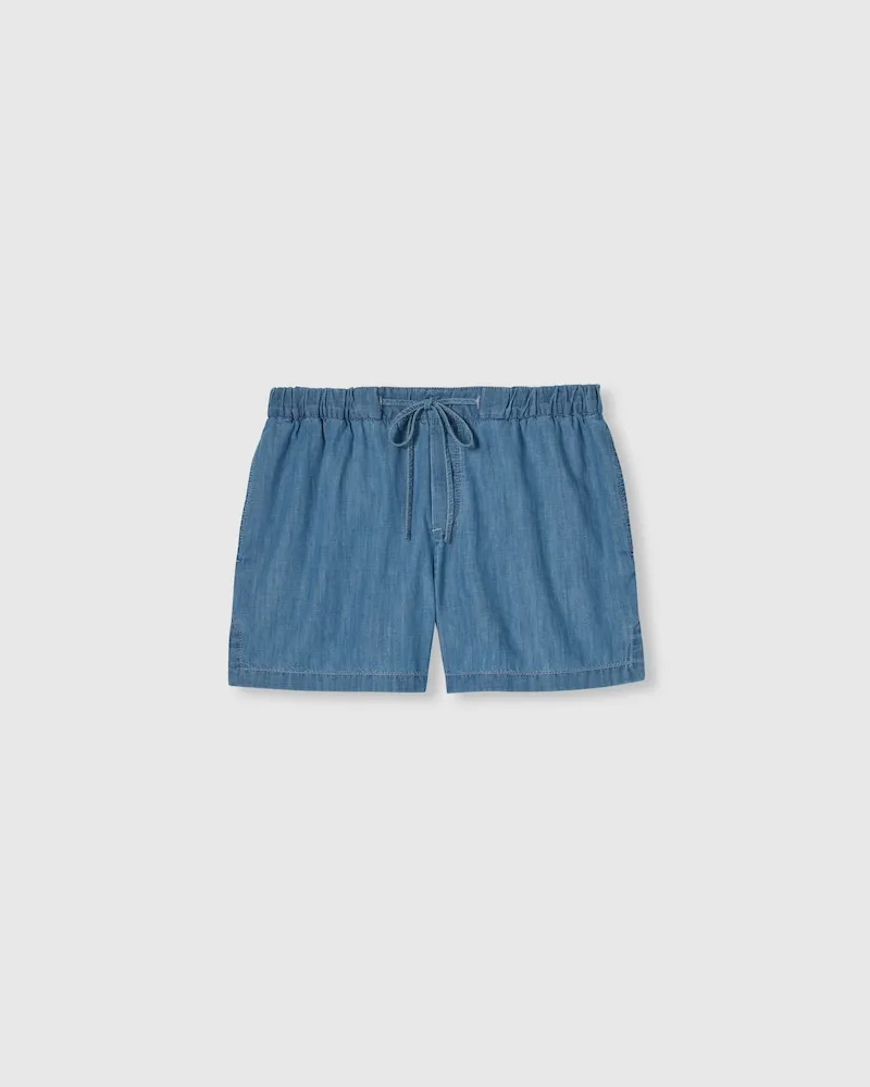 Gucci Shorts aus Denim Mit Horsebit, Größe Blau