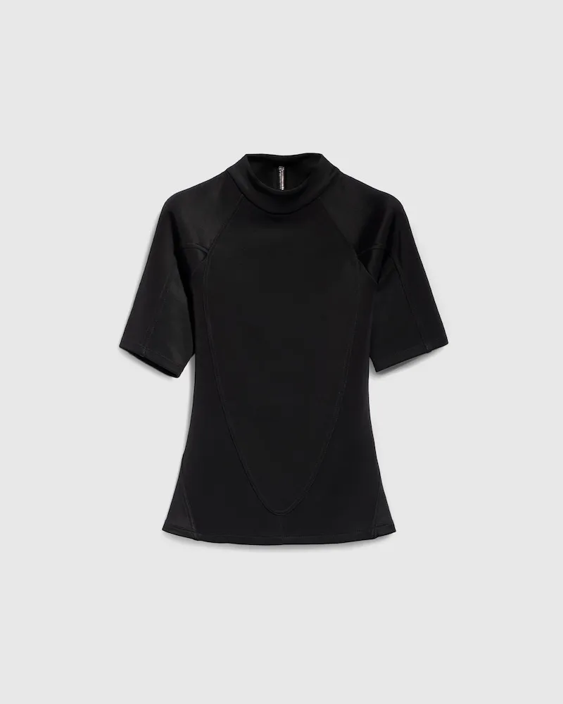 Gucci T-Shirt aus Mittelschwerem Jersey, Größe Schwarz