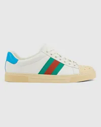 Gucci Ace Herrensneaker Mit Web Weiß