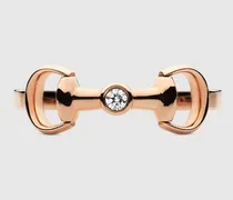 Horsebit Ring 18 Karat Mit Diamant