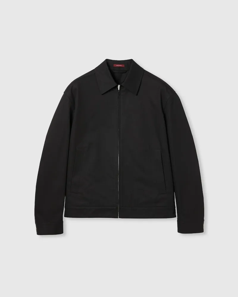 Gucci Jacke aus Baumwolltwill Mit Web-Detail, Größe Schwarz
