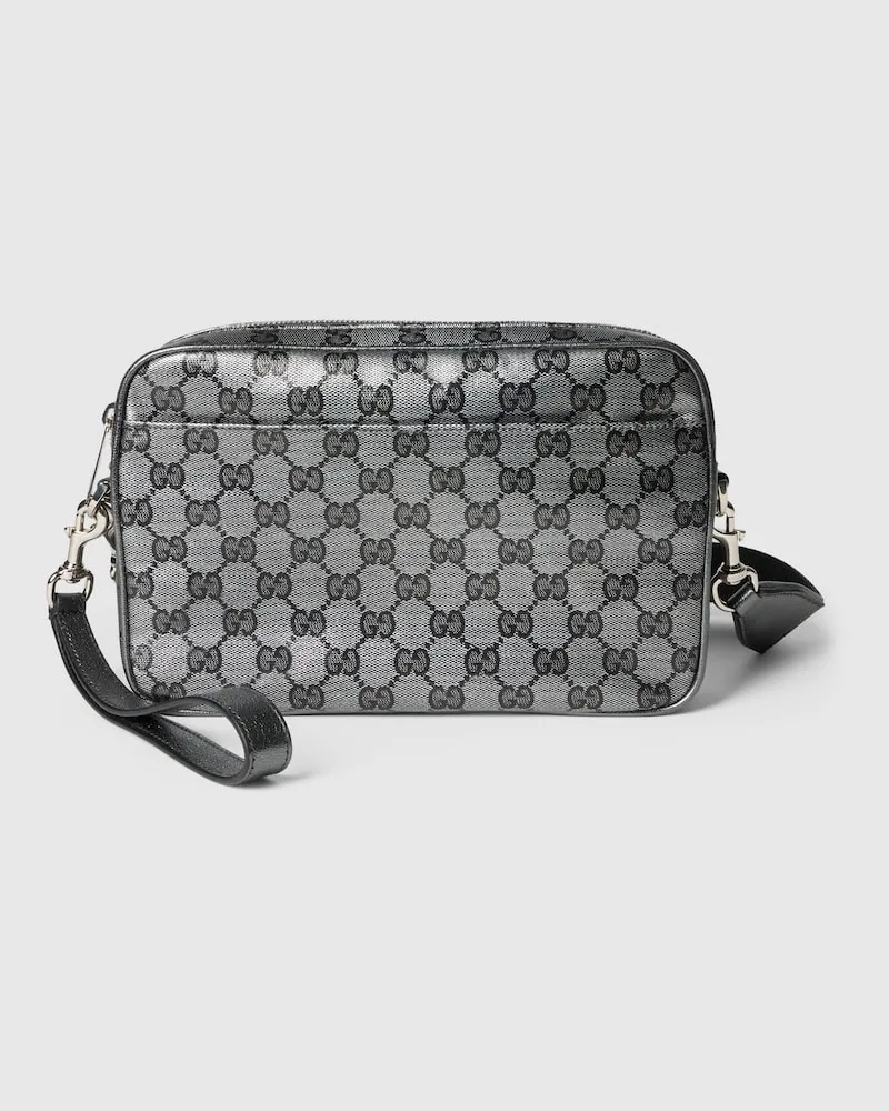 Gucci GG Umhängetasche mit Gummieffekt Silver