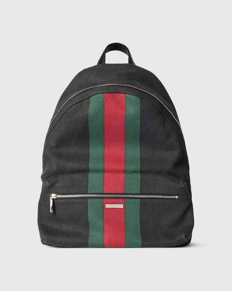 Gucci Positano Großer Rucksack Schwarz