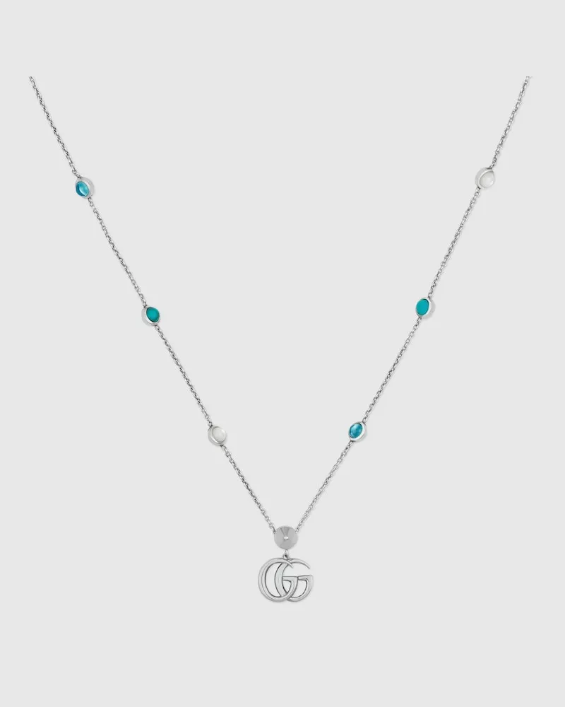 Gucci GG Marmont Halskette Mit Perlmuttdetails Undefined