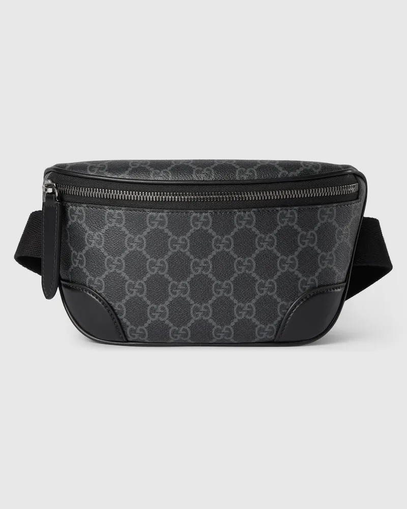 Gucci Kleine GG Emblem Gürteltasche, Größe 90 Schwarz