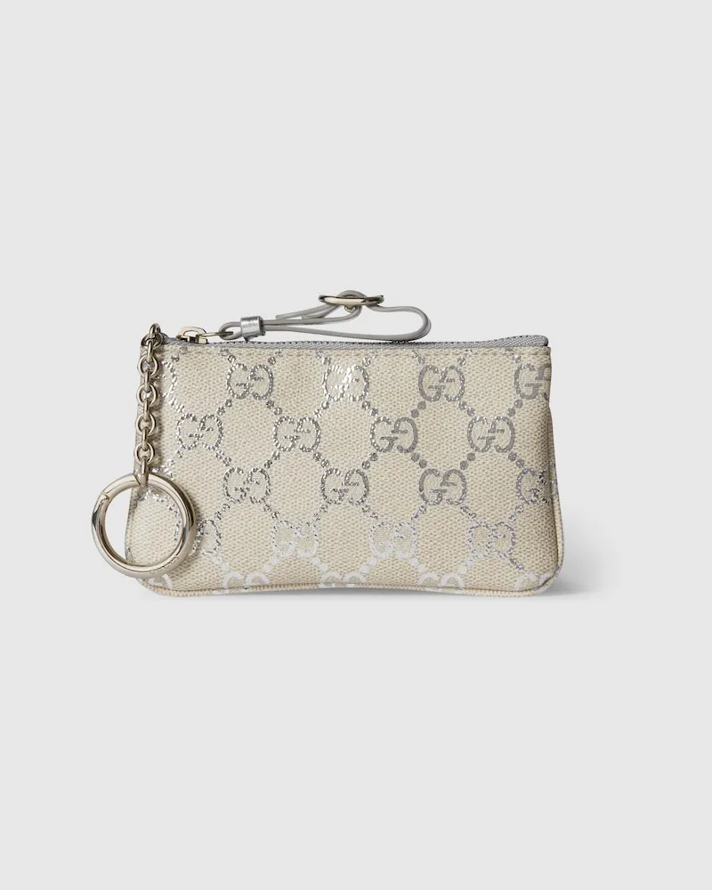 Gucci GG Emblem Schlüsseltäschchen Blau