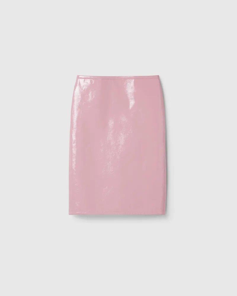 Gucci Rock aus Naplakleder, Größe Pink