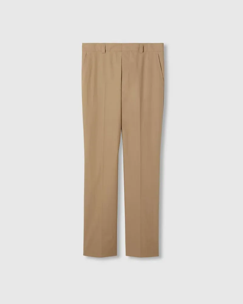 Gucci Hose aus Baumwollpopeline, Größe Beige